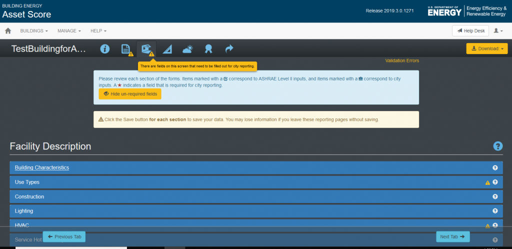 Building EQ Audit Template