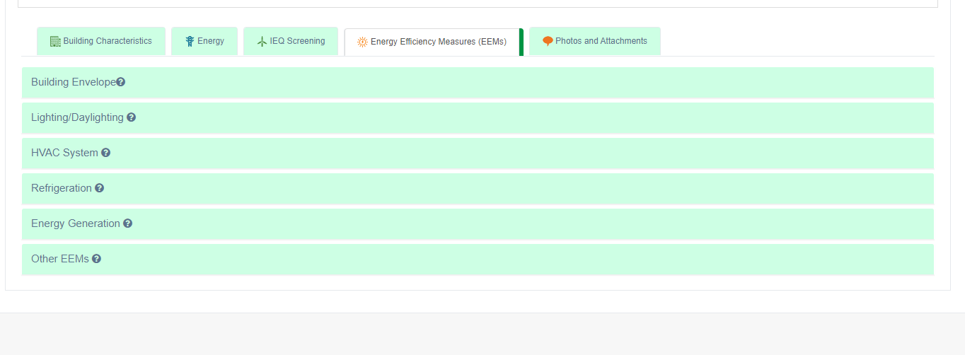 Building EQ EEM Categories