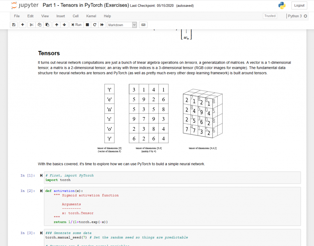 Sample Jupyter page